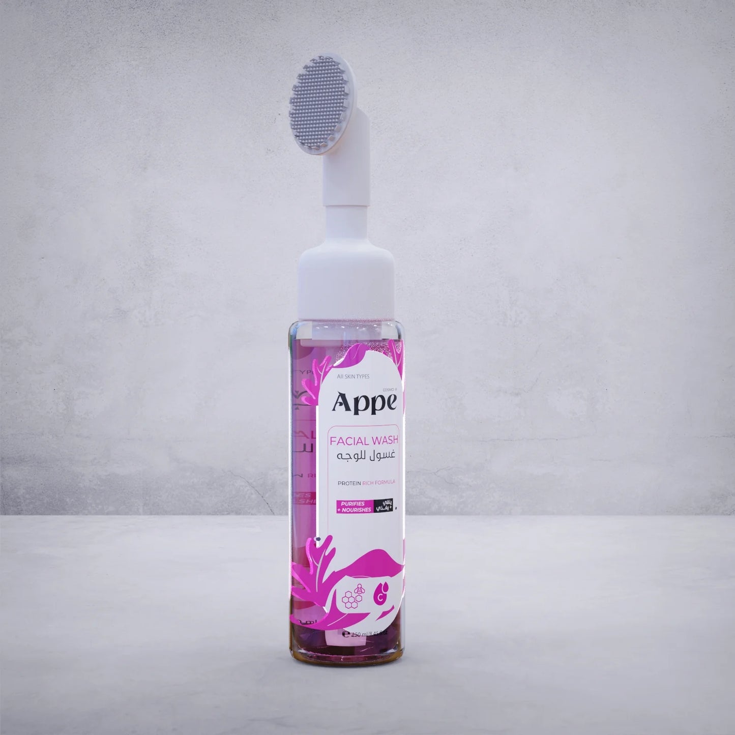 ابى غسول وجه 250مل بالبروتين - Appe Foam Facial Cleanser With Protein 250ml