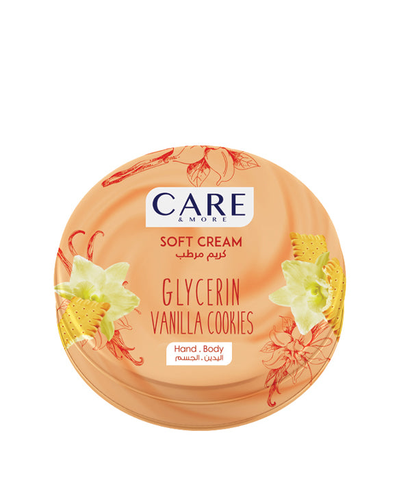Care & More Soft Cream Glycerin – Vanilia & Cookies – 250ml