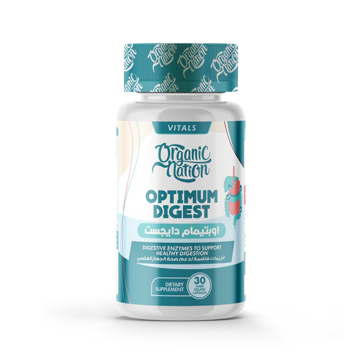 اورجانيك نيشن اوبتيمام دايجست 30 كبسولة - Organic Nation Optimum Digest 30Serv.-30 Capsules