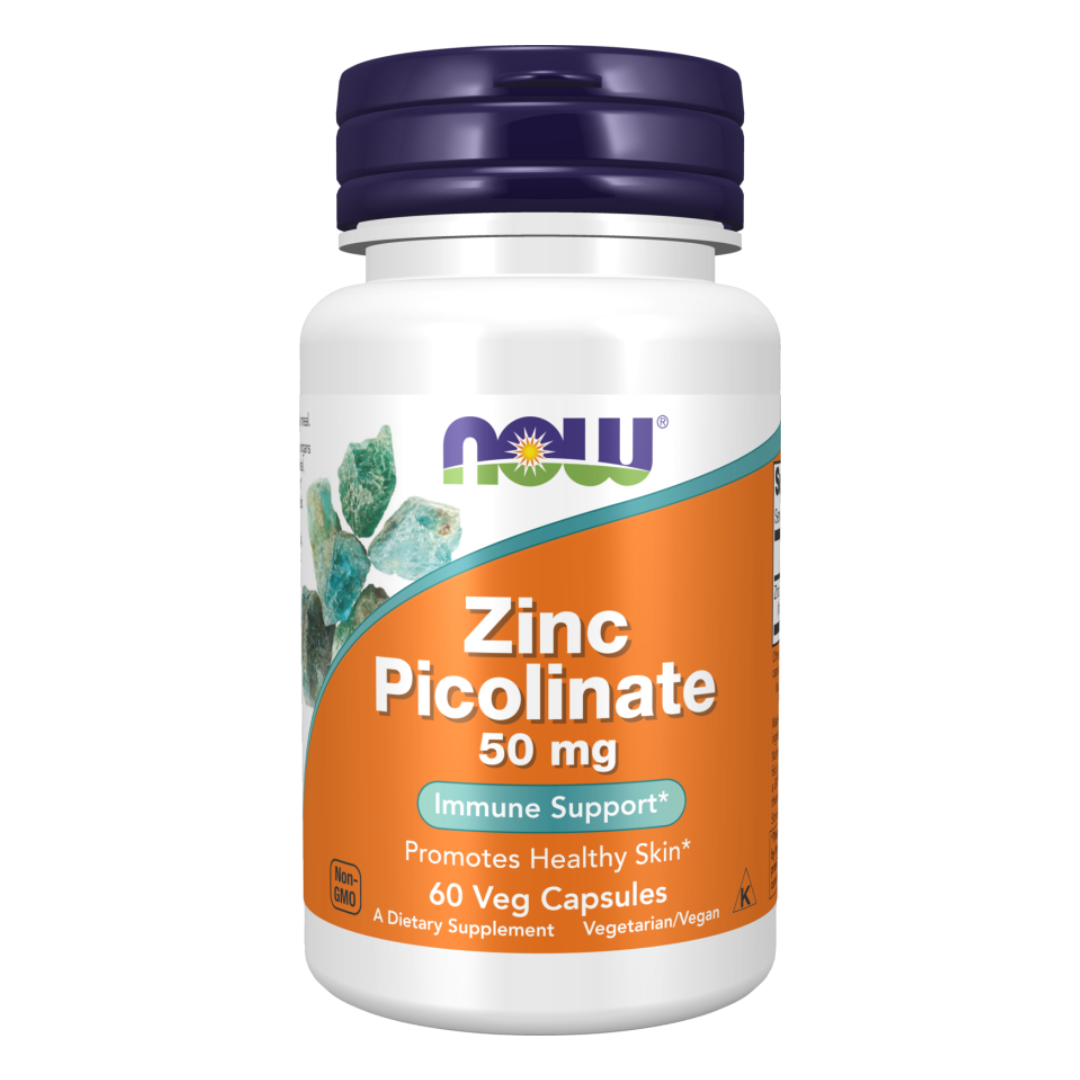 Now Zinc Picolinate 50mg 60 Veg Capsules