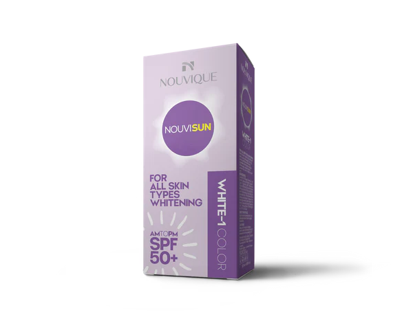 نوفيك صن سكرين وايت وان 50مل - Nouvique Nouvisun White-1 SPF 50+ Sun Screen 50ML