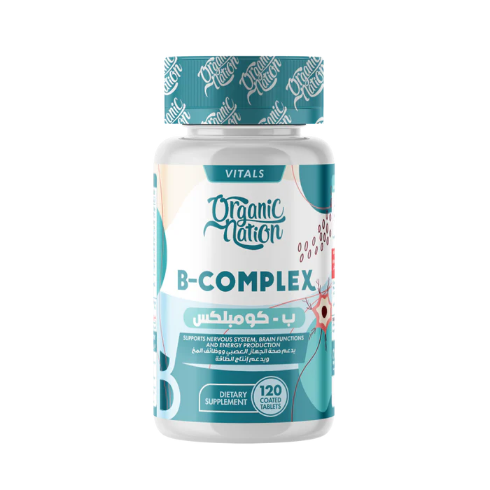 اورجانيك نيشن ب كومبلكس 120 قرص - Organic Nation B-Complex Advanced Formula-120Serv.-120Tablets
