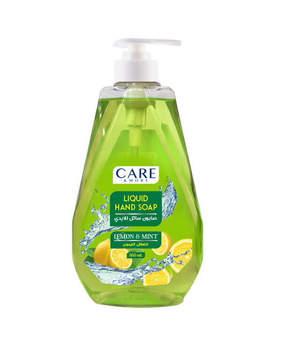 Care & More Liquid Hand Soap – Lemon with Mint – 350ml