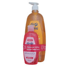 نونو شامبو 1لتر + شامبو وبلسم 200مل احمر عرض - Nunu Baby Shampoo and Baby Conditioner Set