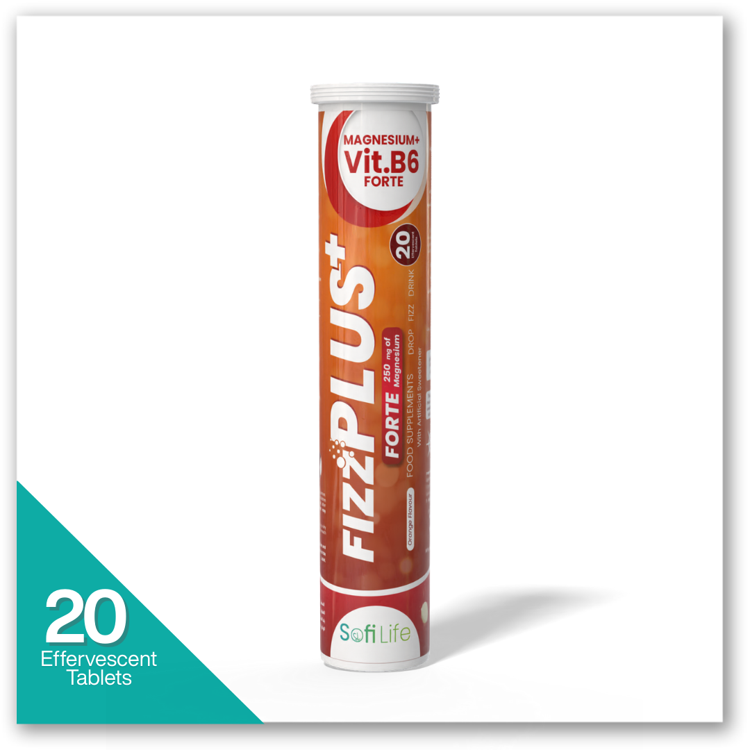 سوفي لايف فيز بلس ماغنسيوم+ب6 / 250 مجم 20 قرص - Fizz Plus Forte Magnesium + Vitamin B6