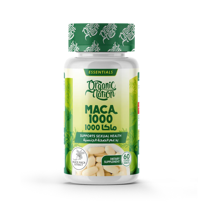 اورجانيك نيشن ماكا 1000مجم 60قرص - Organic Nation Maca1000-30Serv.-60Tablets