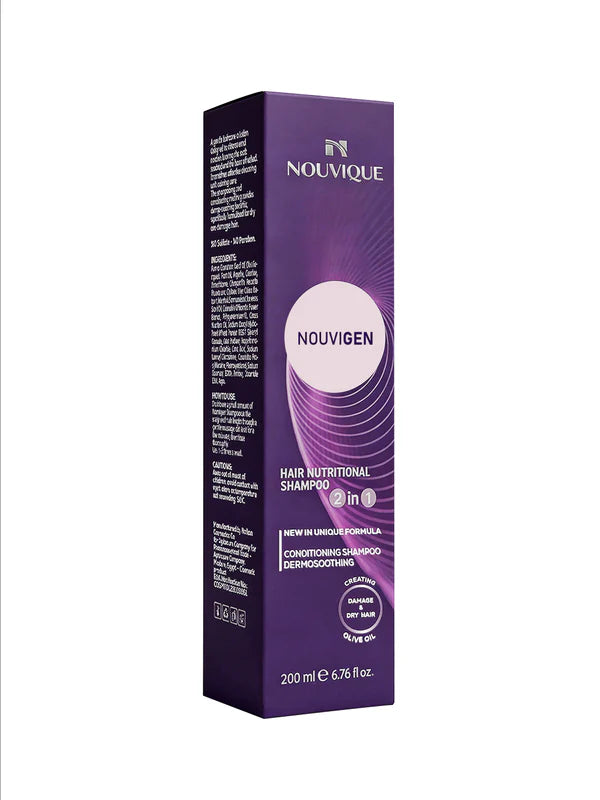 نوفيك شامبو ترطيب 2*1 نيتريشنال 200مل - Nouvique Nouvigen Nutritional 2x1 Shampoo 200ML