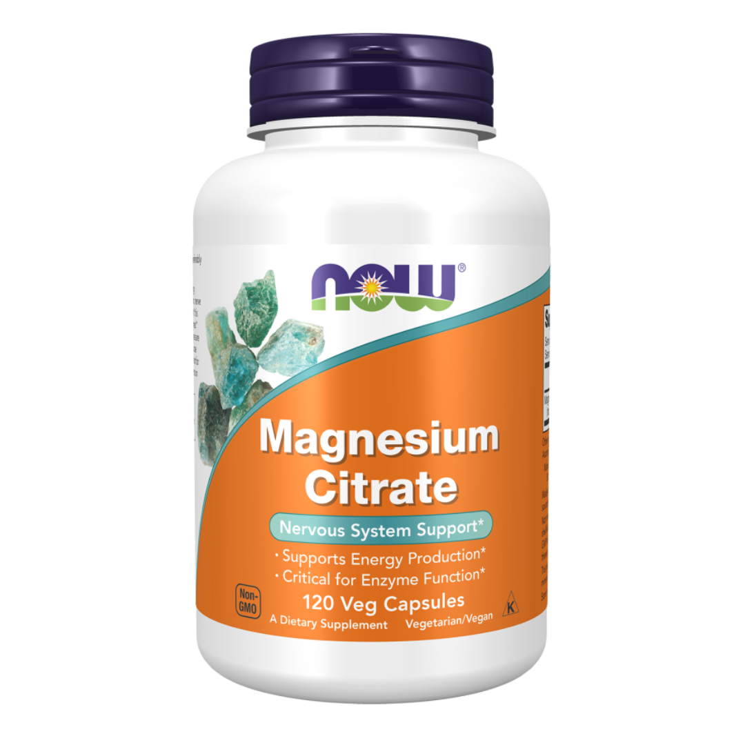 Now Magnesium Citrate 120 Veg Capsules