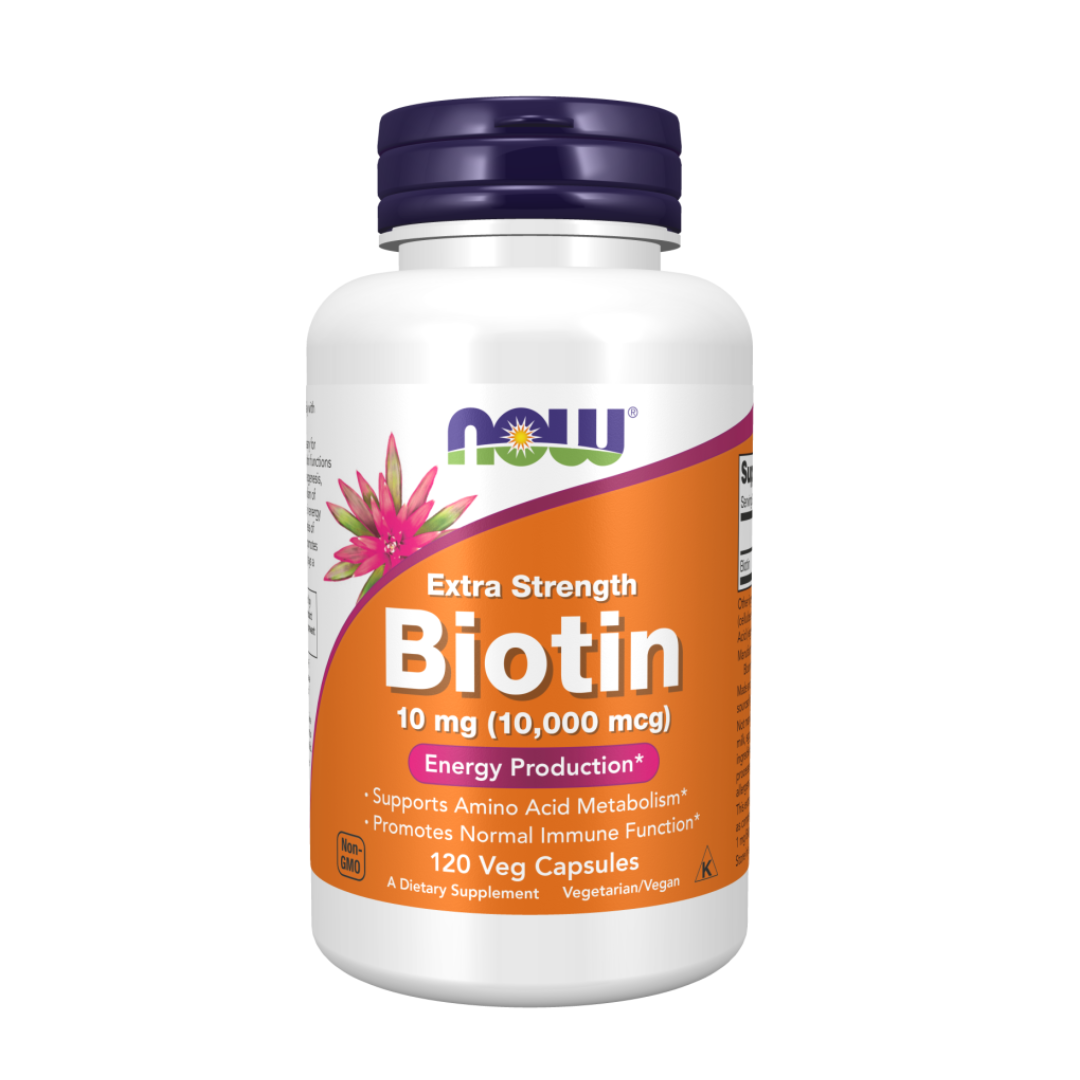 Now Biotin 10,000 mcg 120 Veg Capsules