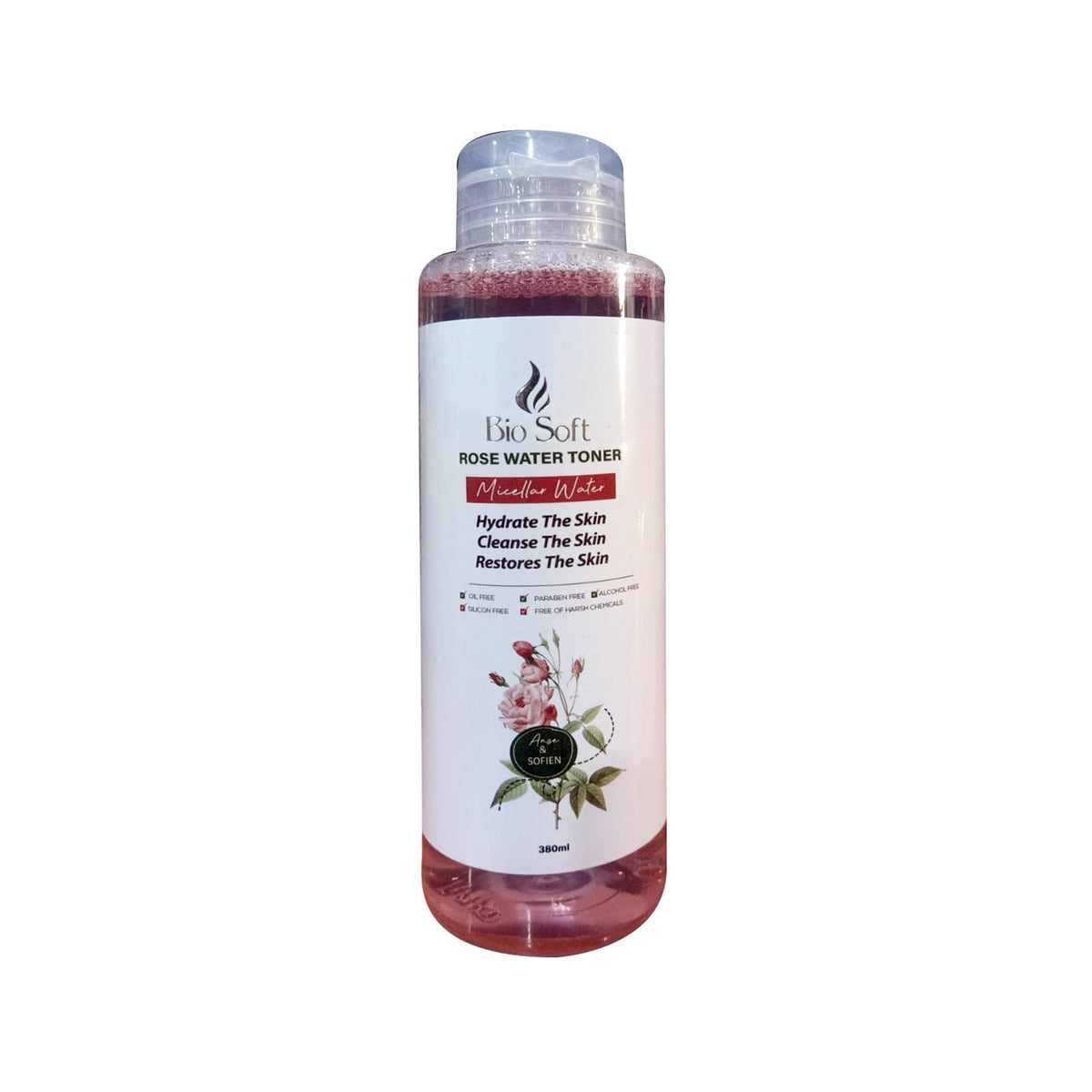 بيو سوفت ماء ميسلار 380مل ورد - Bio Soft Micellar Water 380 ml - Rose