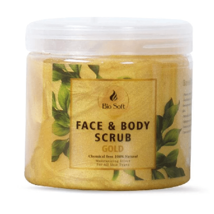 بيو سوفت سكرب جولد 500مل - Bio Soft Gold Face & Body Scrub 500 ml