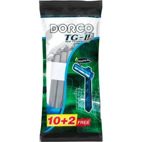دوركو ماكينة حلاقة رجالي كيس10+2 - Dorco Men's Disposable Razor - 10+2 Free Pack