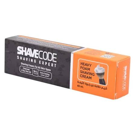 شيف كود كريم حلاقة 40مل بالفحم - Chief Code Charcoal Shaving Cream - 40ml
