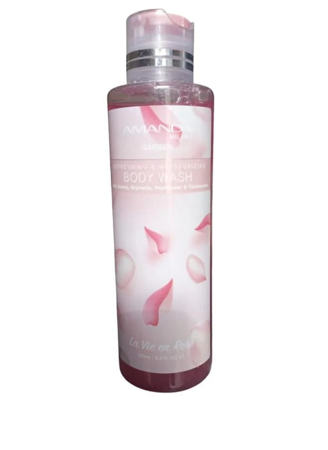 اماندا بادي ووش 250مل لاف ان روز - Amanda Body Wash - 250ml - Love in Rose