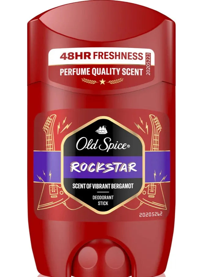 اولد سبايس ستيك احمر 50مل روك ستار - Old Spice Deodorant Stick 50ml Rock Star
