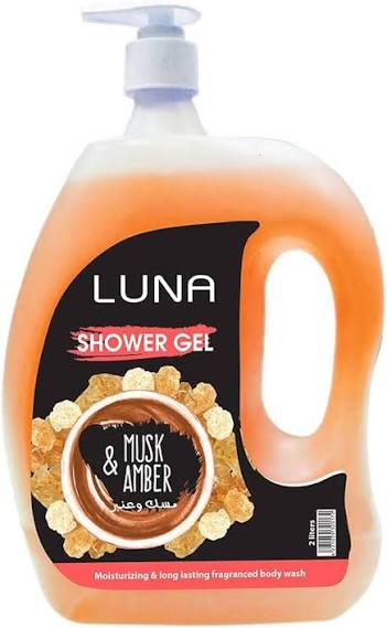 لونا شاور جيل 2 لتر مسك وعنبر - Luna Shower Gel 2 Liters - Musk & Amber