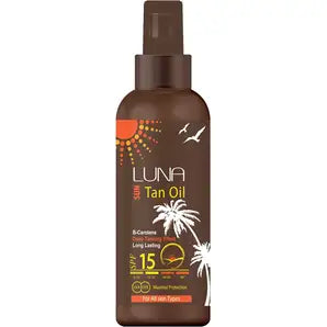 لونا صن تان اويل 200مل اس بي اف 15 سبراي - Luna Tanning Oil Spray 200 ml - SPF 15