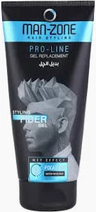 مان زون فايبر جيل 175مل مظهر مبلل ازرق - Man-Zone Pro-Line Styling Fiber Gel Replacement Wet Effect 175ml