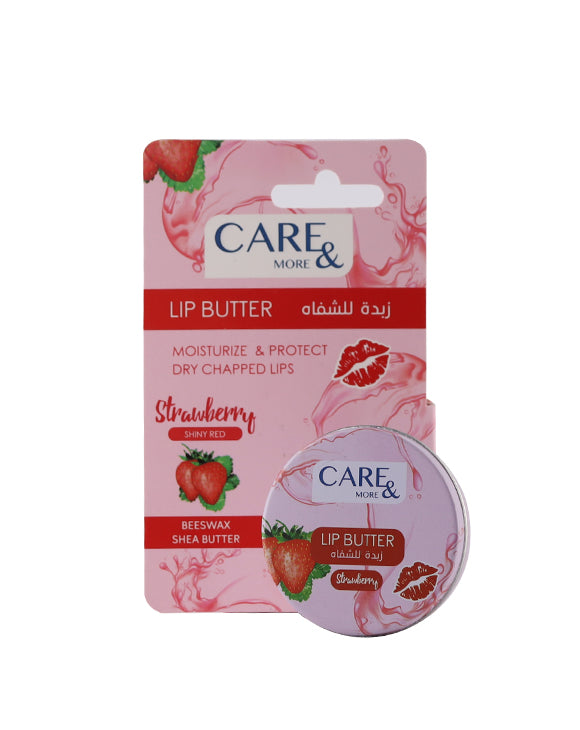 Care & More Lip Butter – Strawberry – 20ml