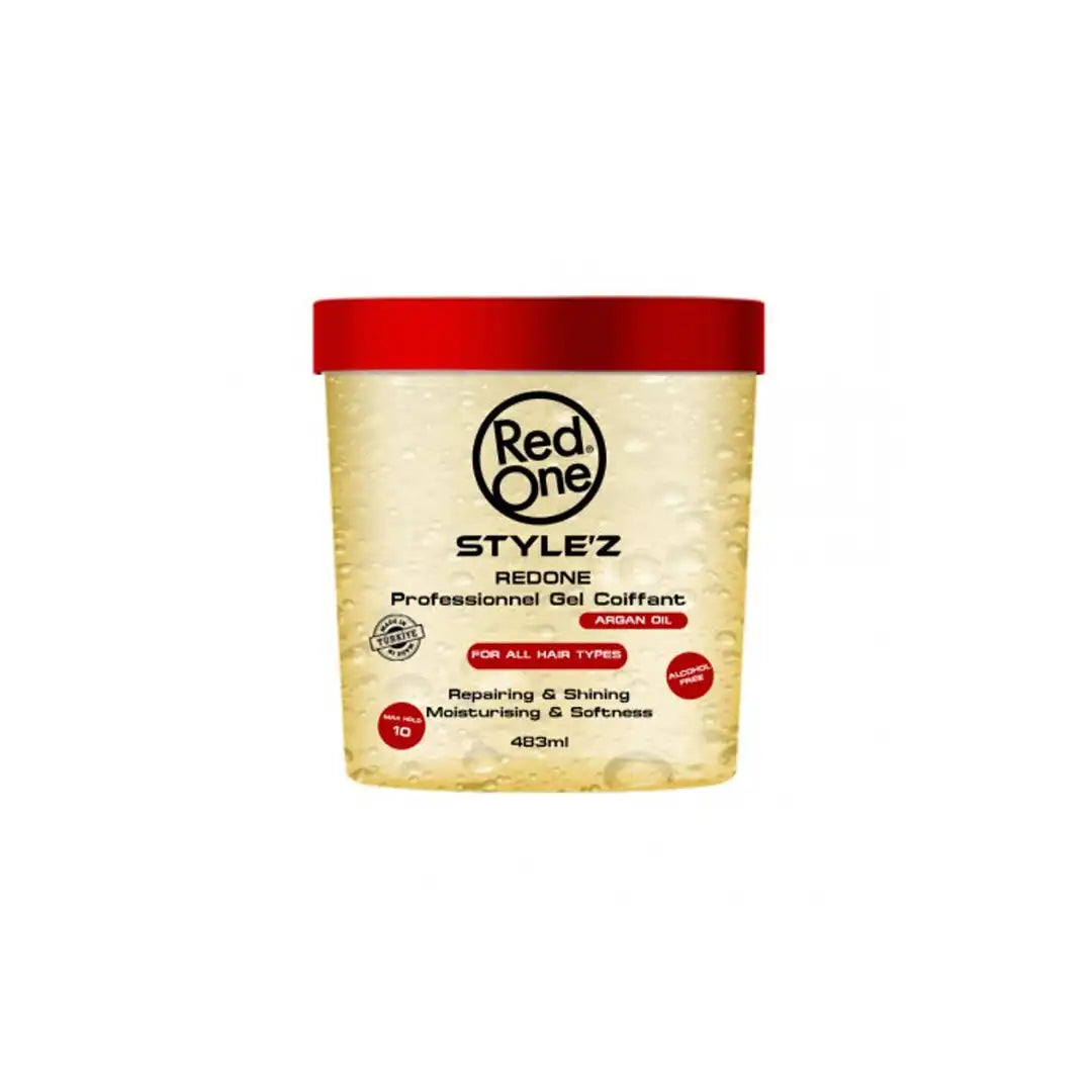 ريد ون جيل 483مل بزيت الارجان احمر - Red One Argan Oil Hair Gel - Red (483ml)