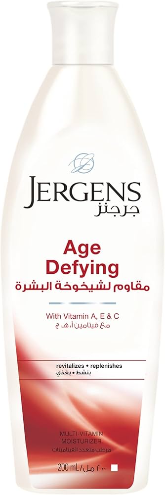 جرجنز لوشن مستورد 200مل مقاوم للشيخوخه - Jergens Age Defying Multi-Vitamin Moisturizer Lotion - 200ml (Imported)