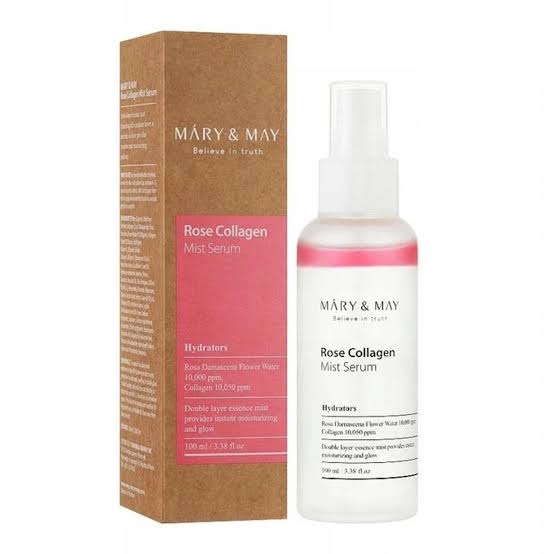 ماري اند ماى سيرم ميست روز كولاجين100مل - Mary & May Rose Collagen Mist Serum 100 ml