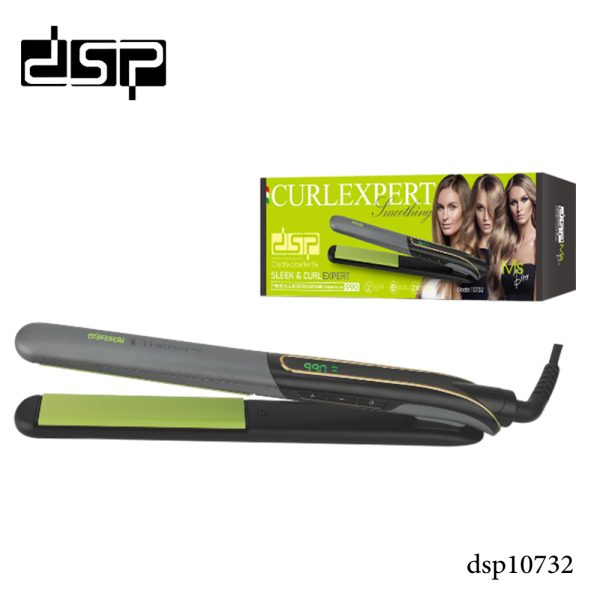 دي اس بي مكواة تمليس الشعر سموزينج ايرون 10732 - DSP Smoothing Iron Hair Straightener - Model 10732