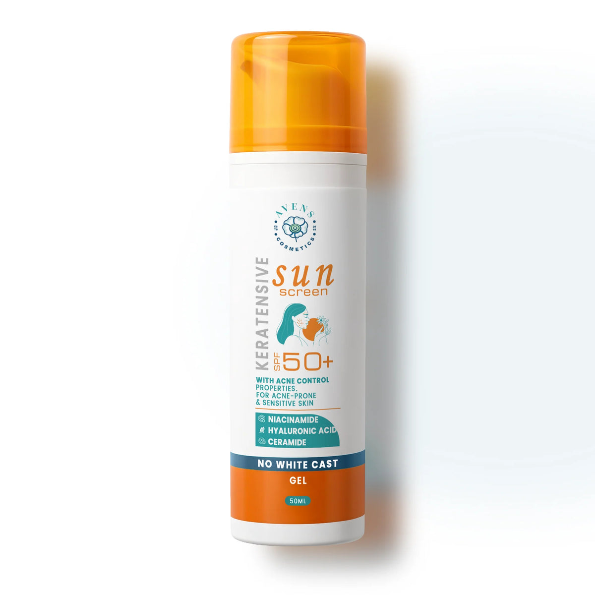 افينز كيراتينسيف صن سكرين نياسيناميد 50 مل عرض 1+1 - Avens ceratinsafe Sunscreen with Niacinamide (50ml) - 1+1 Offer