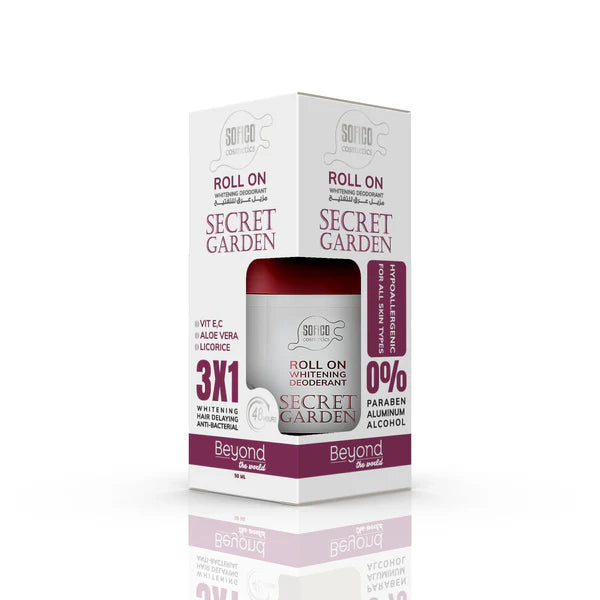 سوفيكو بيوند رول اون 50مل سيكرت جاردن - Sofico Beyond Roll-On Deodorant 50ml - Secret Garden