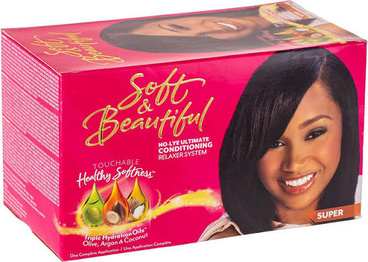 سوفت & بيوتيفول سوبر - Soft & Beautiful Super No-Lye Ultimate Conditioning Relaxer Kit