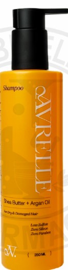 افريل شامبو 250 مل شيا وارجان - Avrelle Hair Shampoo 250 ml with Shea Butter & Argan Oil