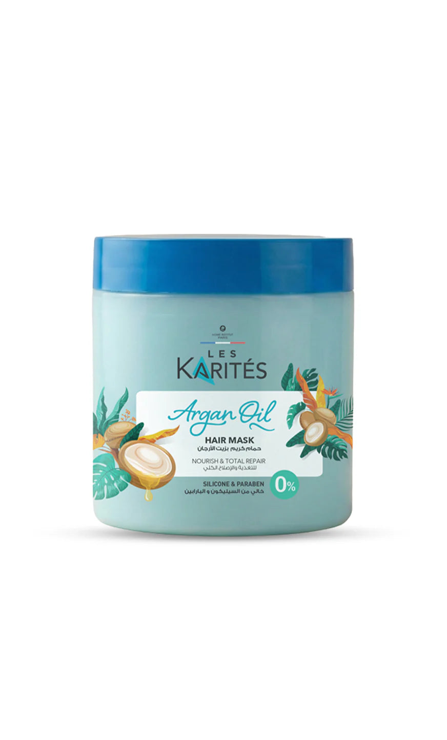 كاريتيه حمام كريم 475مل ارجان اويل - Les Karités Argan Oil Hair Mask Nourish & Total Repair