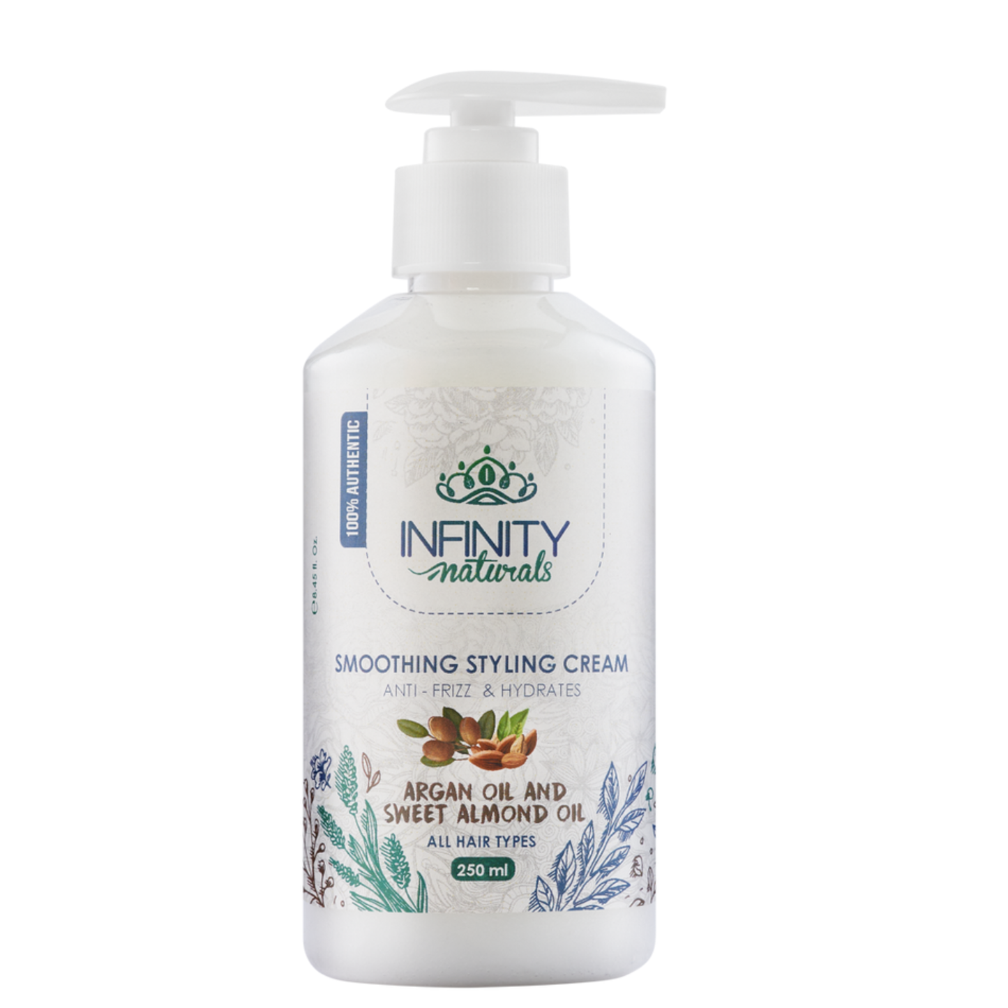 Infinity Smoothing Styling Cream Argan Oil & Sweet Almond Oil 250ml