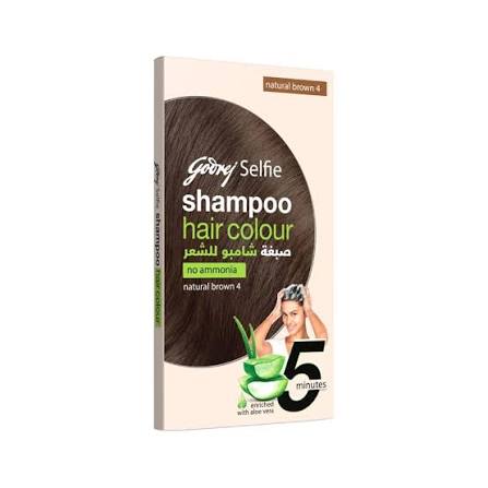 جودريج سيلفى شامبو صبغة كيس 18مل بنى - Godrej Selfie Shampoo Hair Color Sachet, 18ml - Brown