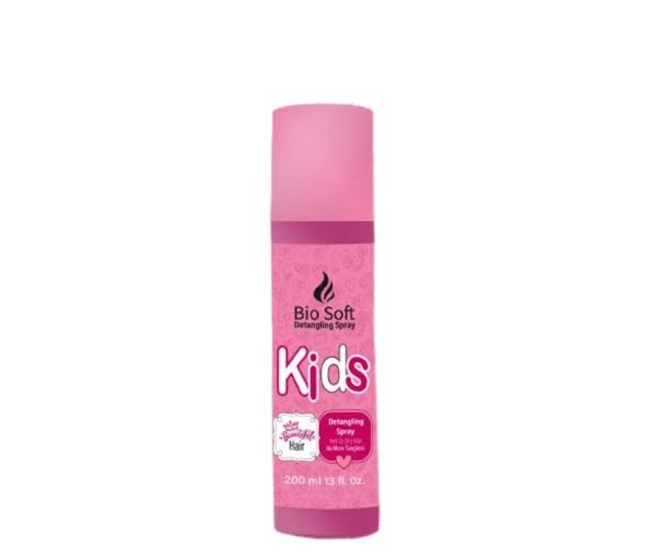 بيو سوفت فك تشابك اسبراى اطفال 200 مل بينك - Bio Soft Kids Detangling Spray 200 ml - Pink