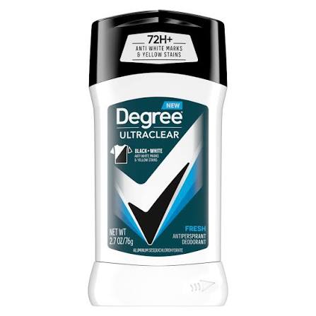 ديجري ستيك رجالي 76جم بلاك فريش - Degree Men Antiperspirant Deodorant Stick - 76g / 2.7 oz (Black Fresh / Black + White)