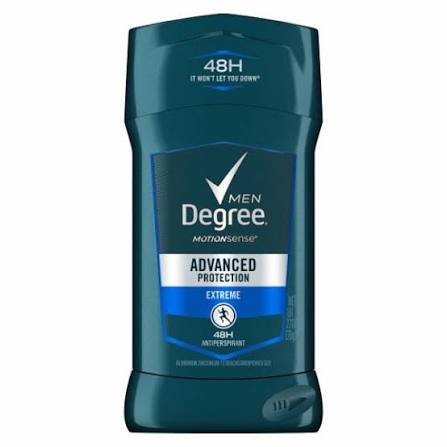ديجري ستيك رجالي 76جم اكستريم - Degree Men Advanced Antiperspirant Deodorant Stick - 76g / 2.7 oz (Extreme Blast)