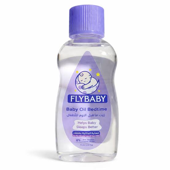 فلاى بيبى زيت 75مل قبل النوم موف - Fly Baby Bedtime Baby Oil (Purple - 75ml)