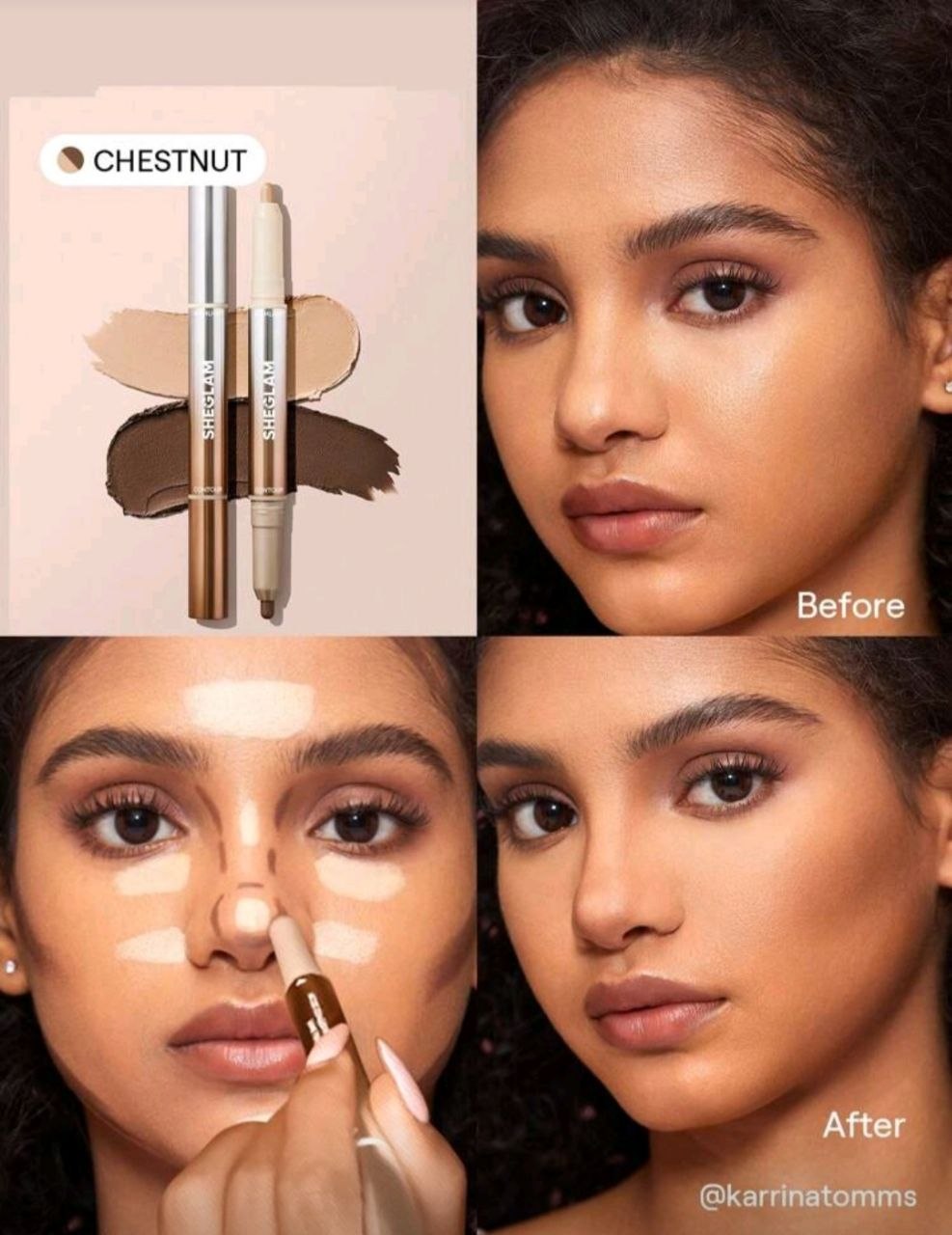 Sheglam Contour & Highlighter stick Shade Chestnut