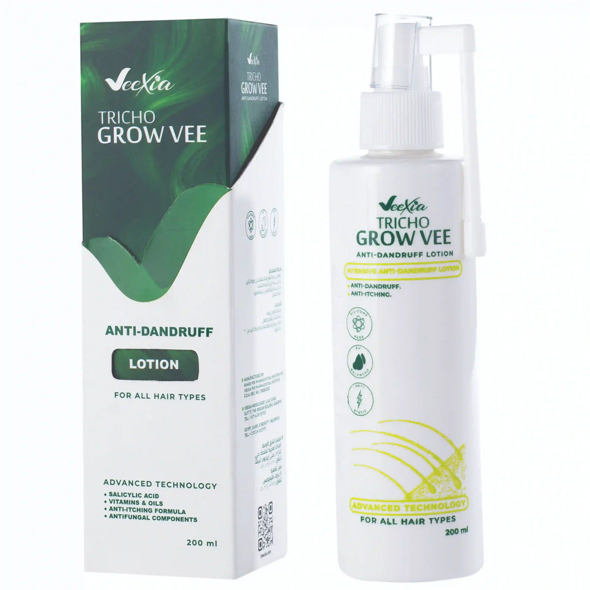 تريكو جرو فى لوشن ضد القشرة 200مل - Trico grow Vee Anti-Dandruff Lotion 200 ml