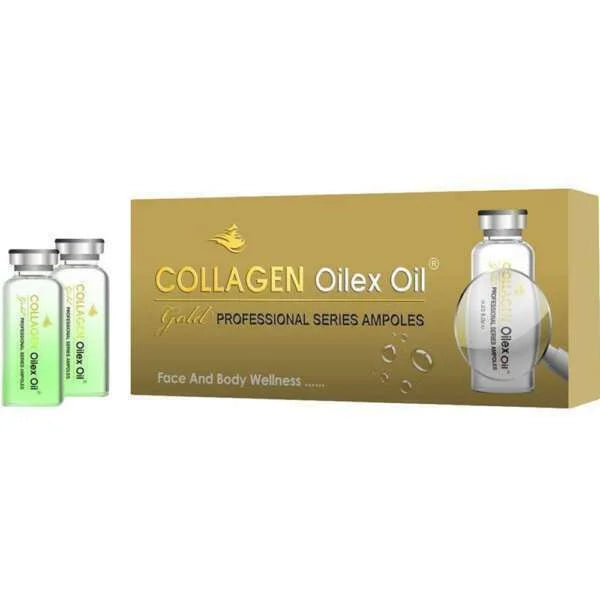 اوليكس اويل كولاجين امبولات للبشرة بالذهب 6امبولات - Oleo Active Collagen & Gold Facial Ampoules 6 x Ampoules
