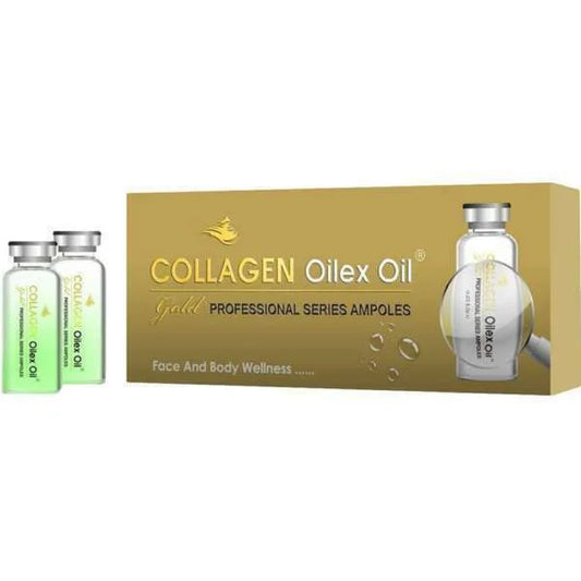 اوليكس اويل كولاجين امبولات للبشرة بالذهب 6امبولات - Oleo Active Collagen & Gold Facial Ampoules 6 x Ampoules