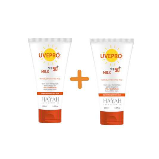 HAYAH UVEPRO Milk SPF 50+  200ml (1+1) Offer
