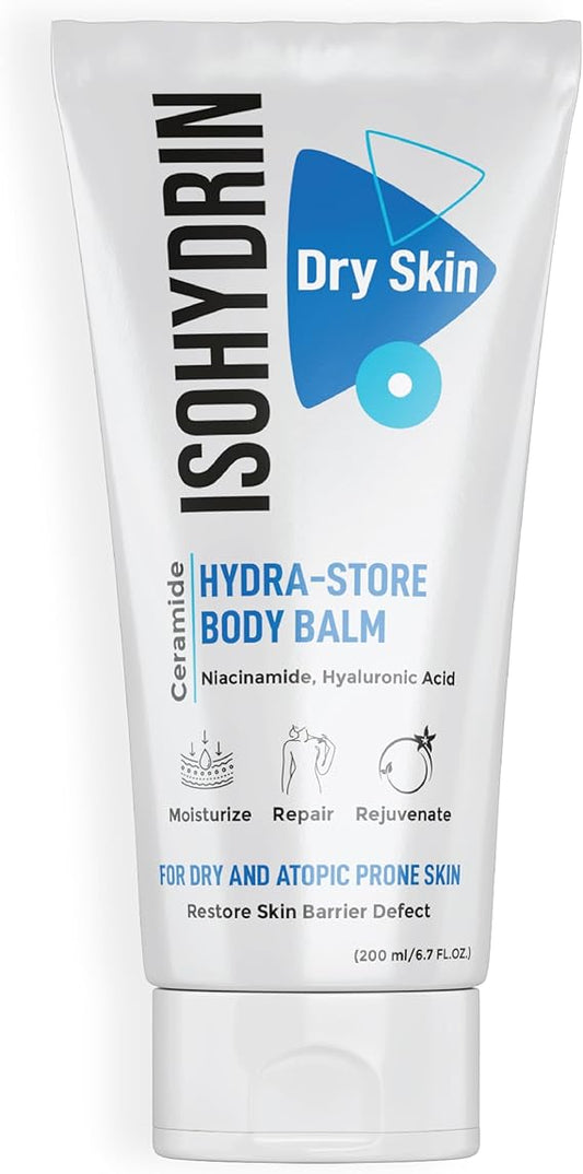 ايزو هيدرين هيدرا ستور بادي بالم 200مل - Isohydrin Hydra-STORE body balm Moisturizing lotion for dry skin 200 ml