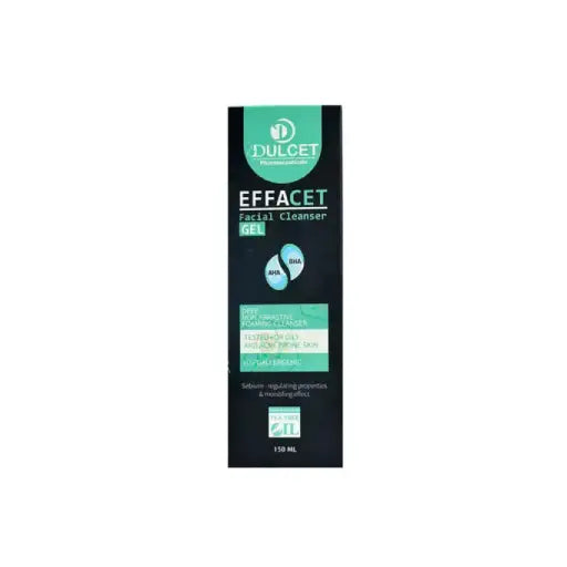 Dulcet Effacet Facial Cleanser Gel (with AHA, BHA & Tea Tree Oil) 150ml