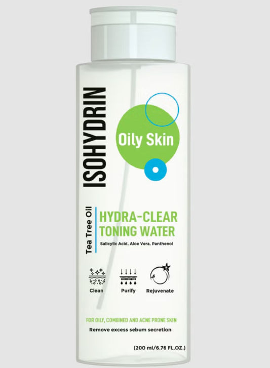 ايزو هيدرين هيدرا كلير ماء تونر 200مل - isohydrin hydra clear clear toning water 200ml