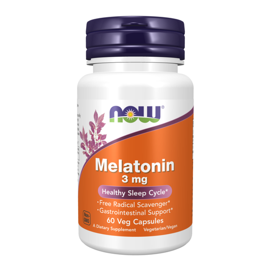 Now Melatonin 3mg 60 Veg Capsules
