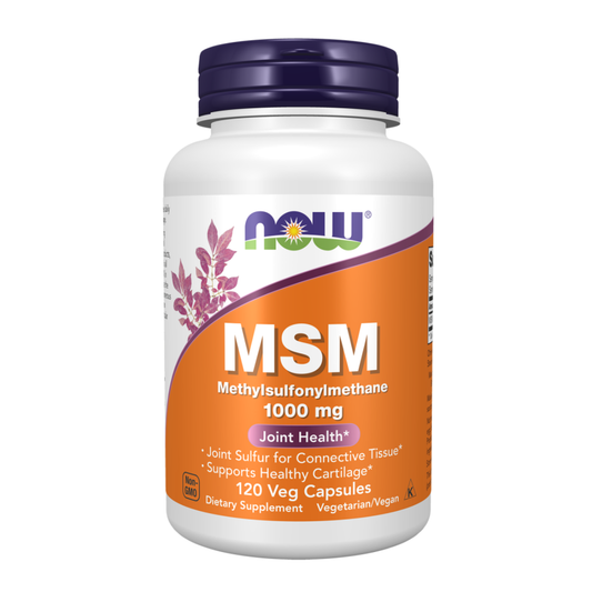 Now MSM 1000mg 120 Veg Capsules