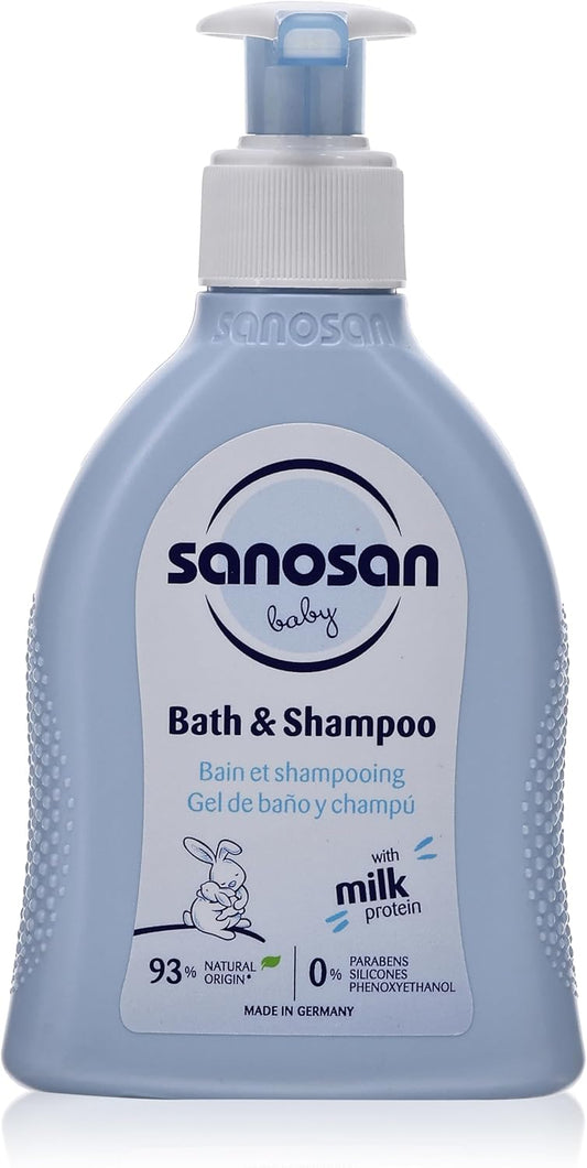 سانوسان شامبو وباث 200مل  - Sanosan Baby Shampoo & Bath (200ml)