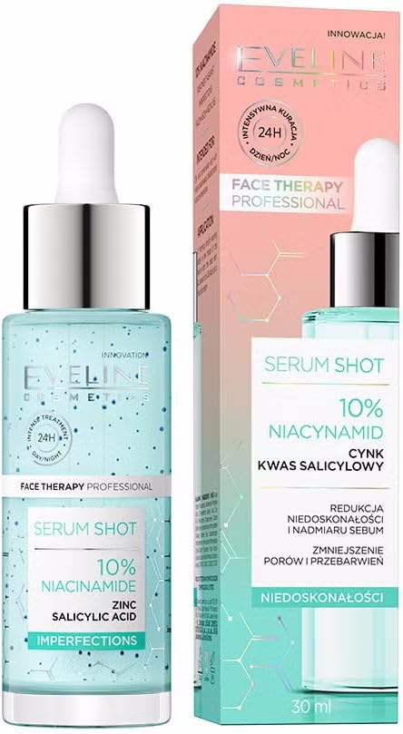 ايفي لاين سيرم 30مل شوت 5% نياسيناميد - EVELINE SERUM SHOT 10% NIACINAMIDE IMPERFECTIONS 30ML